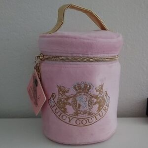 Juicy Couture Pink and Gold Cosmetic Bag